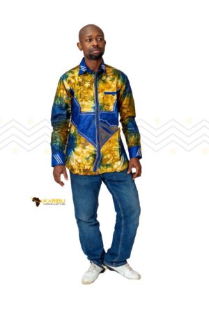 Royal Blue African Men’s Suit