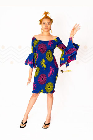 Ankara African Elastic Dress