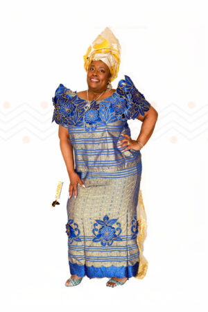 Karibu Sade Ankara Patchwork Dress