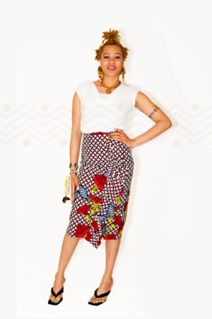 Karibu Ankara Straight Skirt