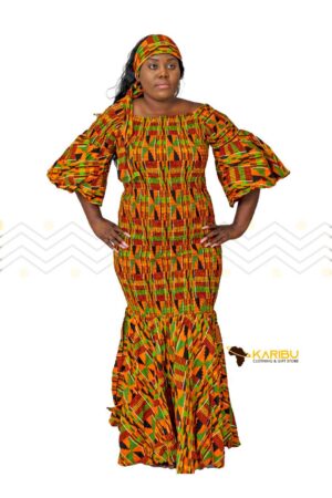 Traditional African Dashiki Long Dress