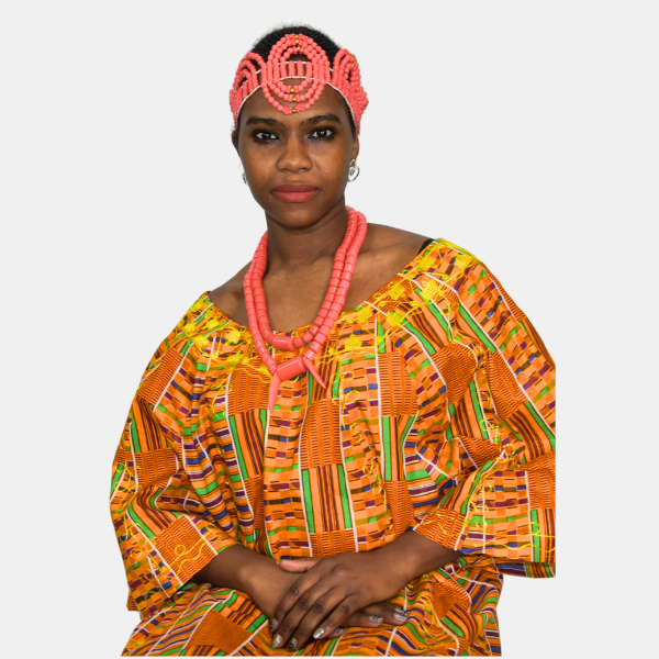 Royal Kente Free Flow Gown - Image 3