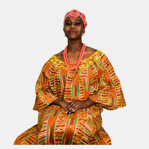 Royal Kente Free Flow Gown - Image 2
