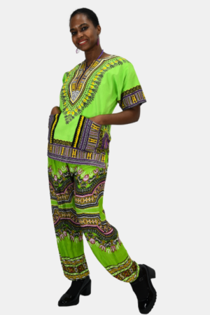 Lime Dashiki Lounge Set